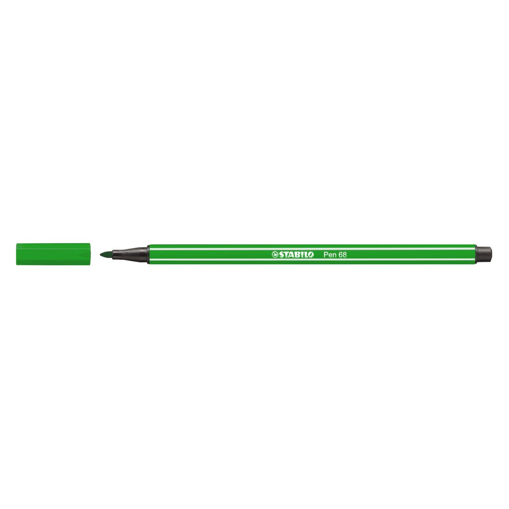 Pennarello Stabilo Pen 68: verde, medio, cf. da 10 pz.