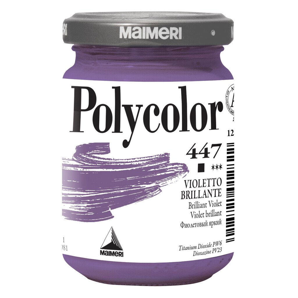 Colore vinilico Maimeri Polycolor: violetto brillante, 140 ml - immagine 2