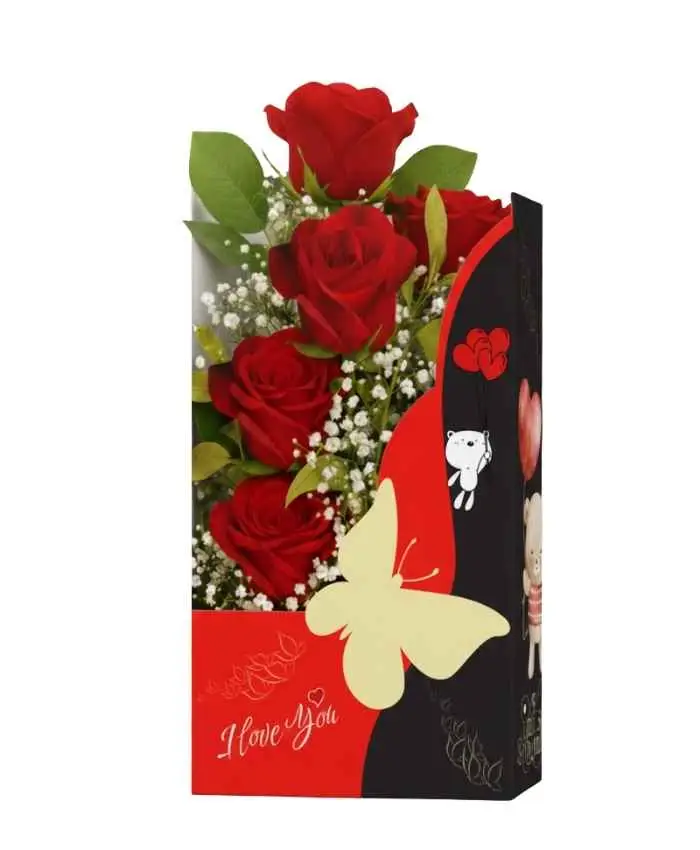 Fly Love Flower Box con poesia amore 24 pz in 4 fantasie - immagine 7