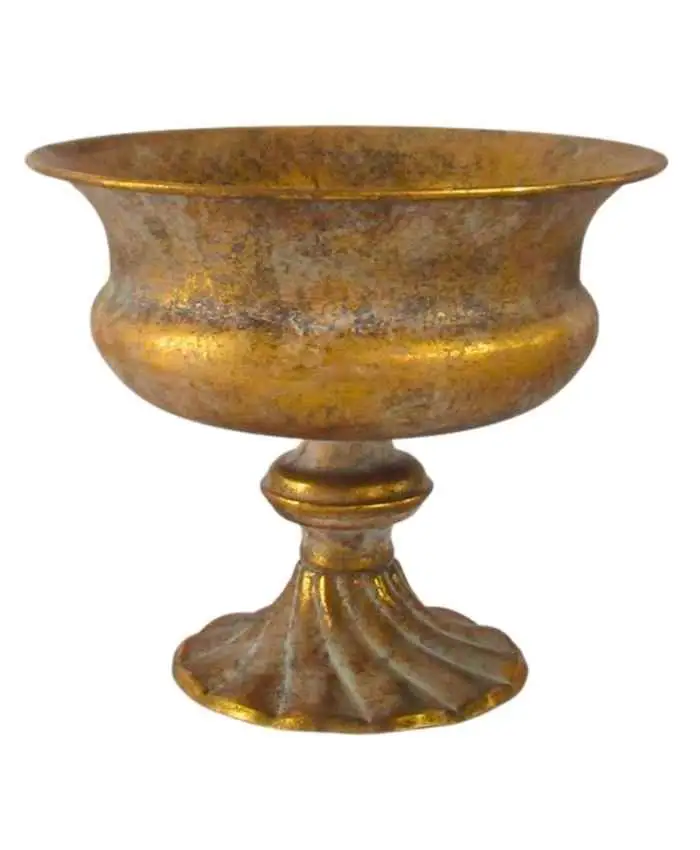 Coppa oro in metallo anticato alta diametro 25 alta 20 cm – Disponibile dal 30-06-2026 - immagine 2