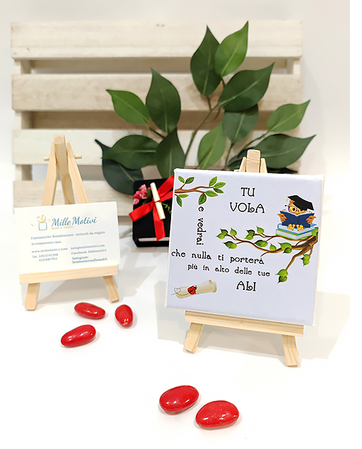 LAUREA PERSONALIZZATA SU TELA - immagine 4