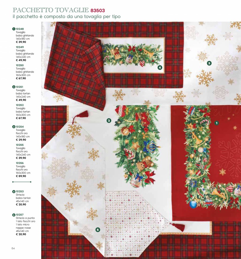Tovaglia Christmas 140x240cm 10249 - immagine 7
