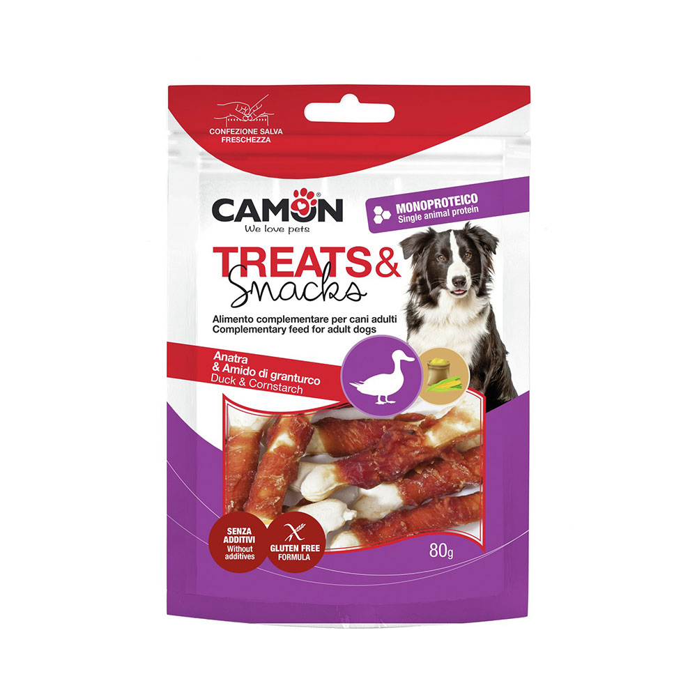 Camon Ossicini arrotolati con anatra – Snack per Cani - immagine 2