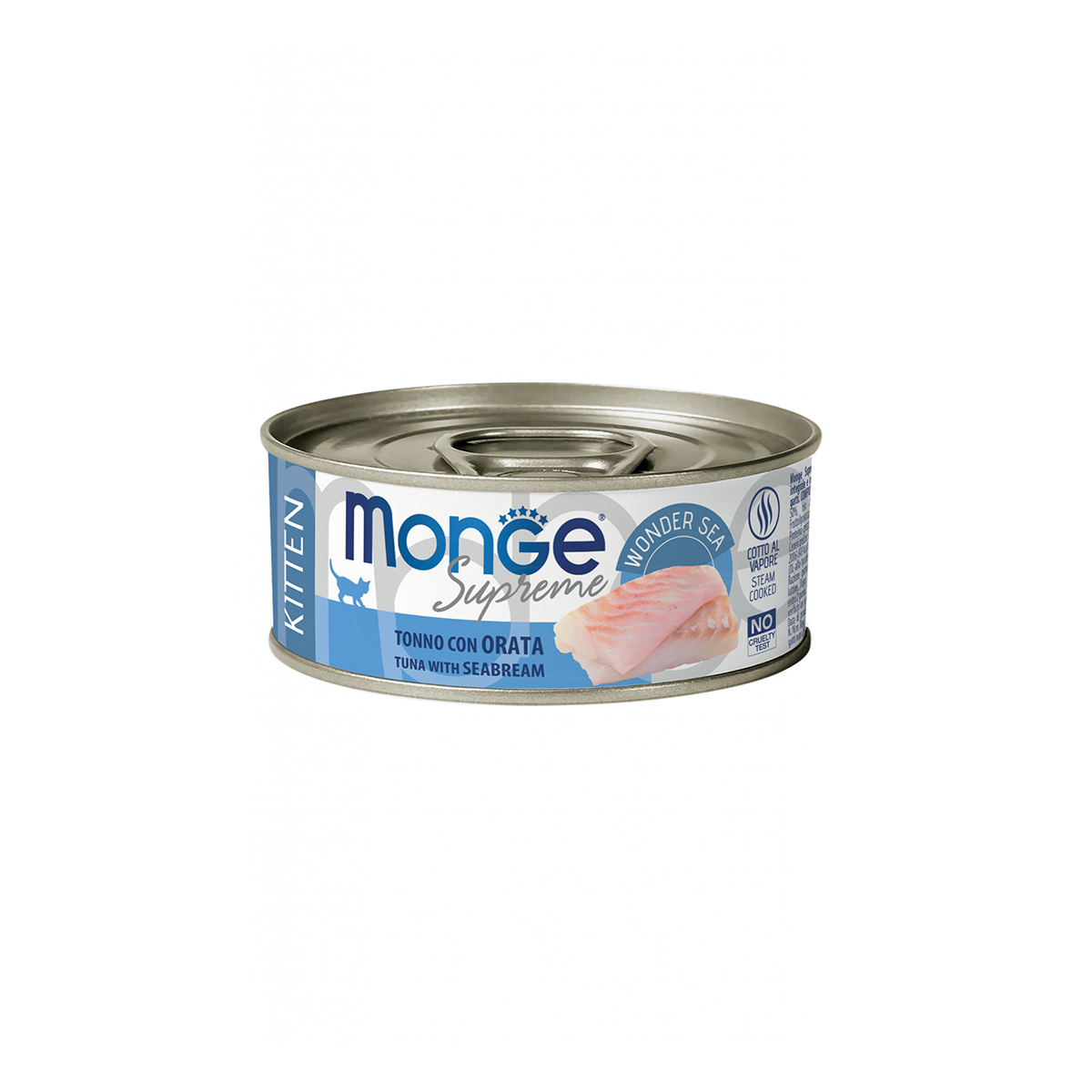 Monge Supreme Tonno con Orata Umido per Gattini – Pack 10 pezzi x85g - immagine 2