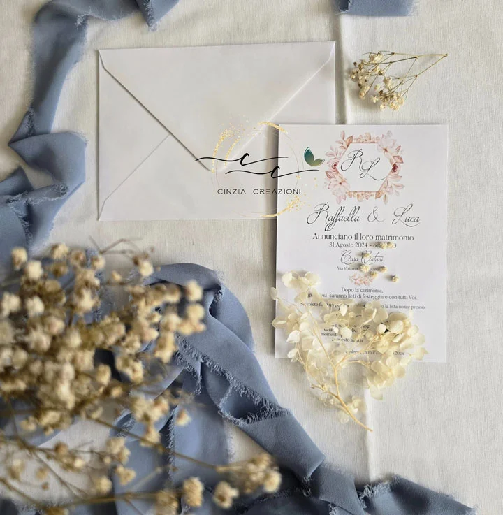 Peach Flower – partecipazioni matrimonio - immagine 2