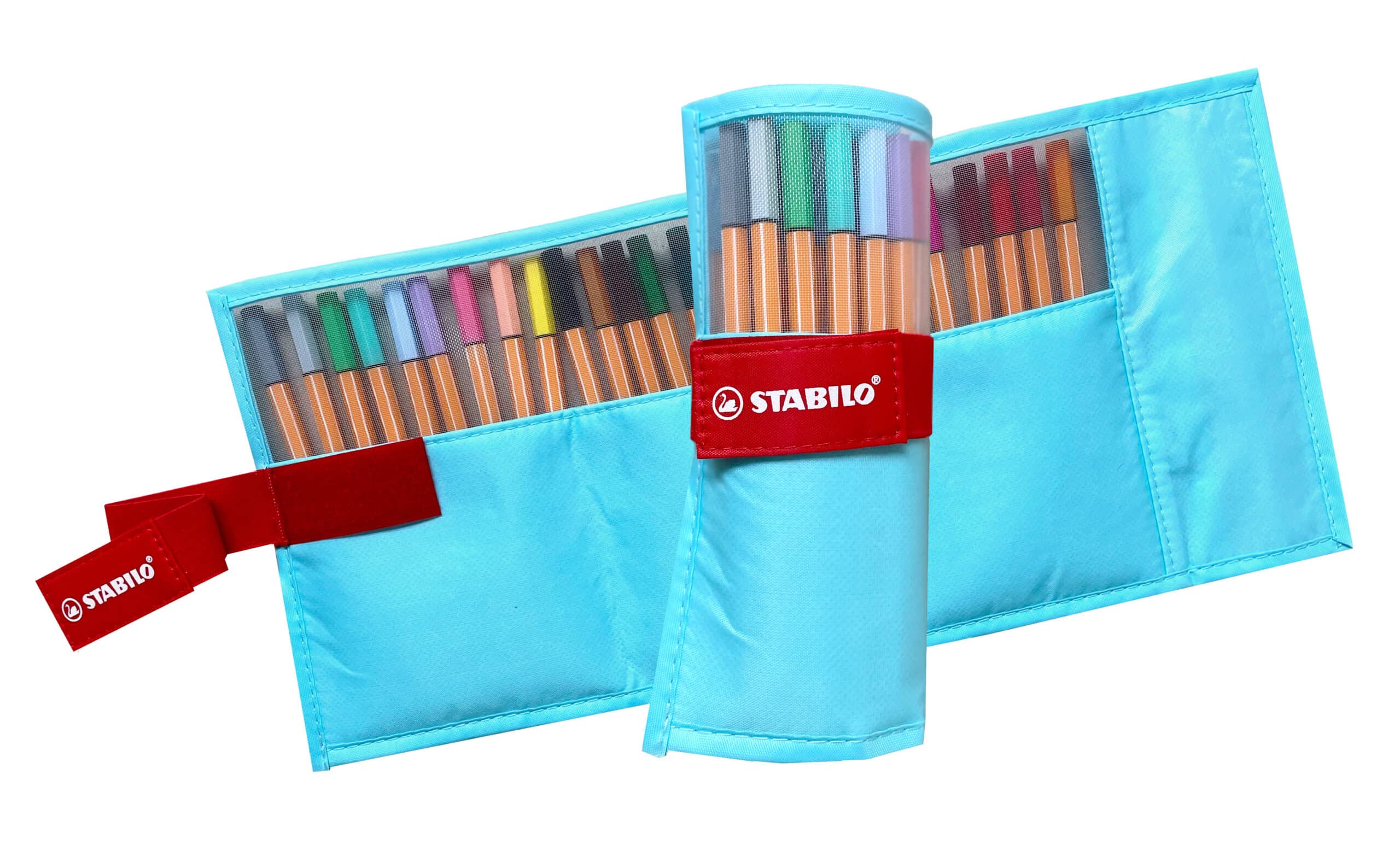 STABILO Rollerset point 88 0.4mm 8825-08-01CH 25 colori ass. blu pastello