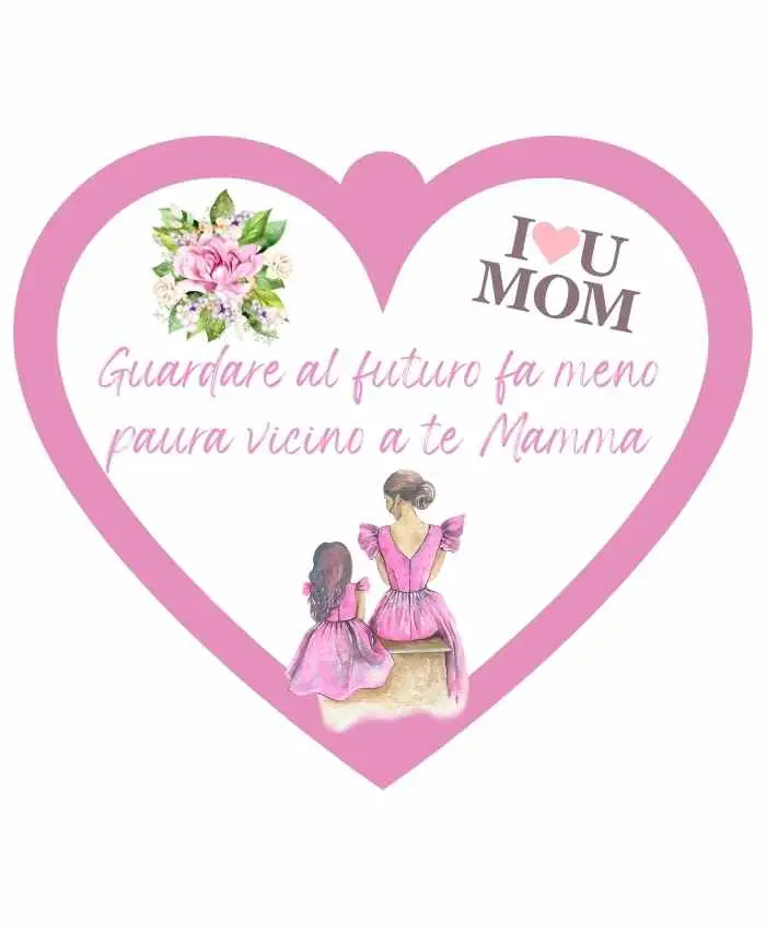 Cuoricino in forex con dedica mamma “futuro meno paura”