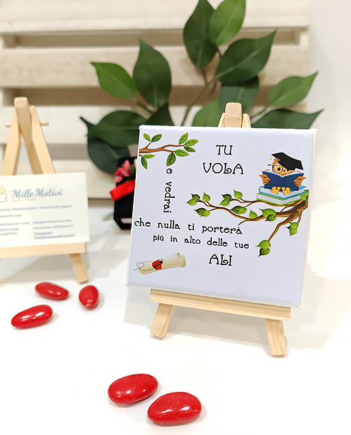 LAUREA PERSONALIZZATA SU TELA - immagine 2