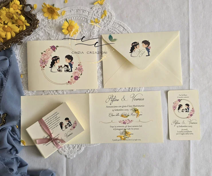 zampine rosee – partecipazioni matrimonio - immagine 4