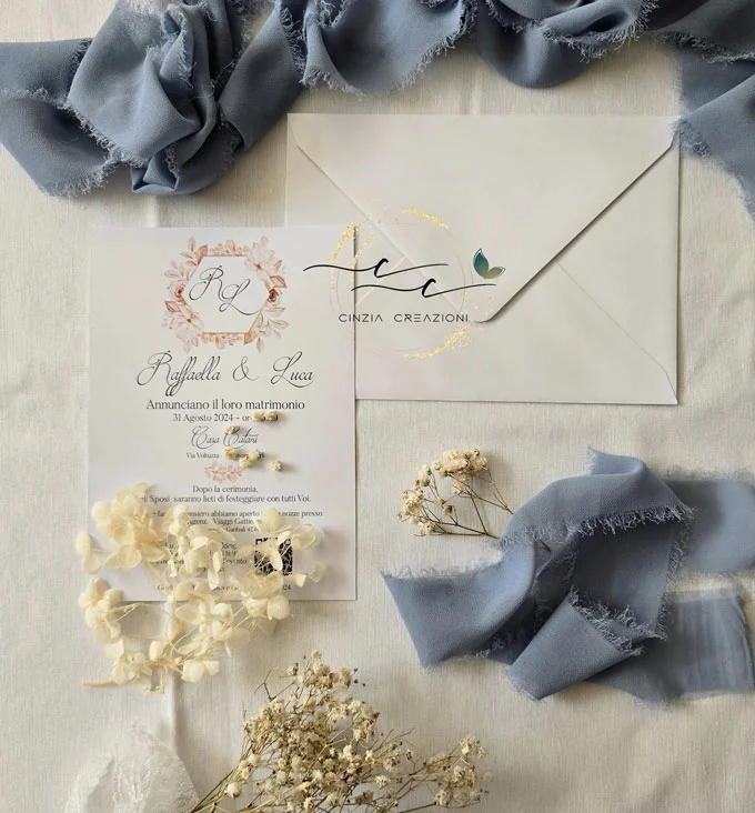 Peach Flower – partecipazioni matrimonio - immagine 4