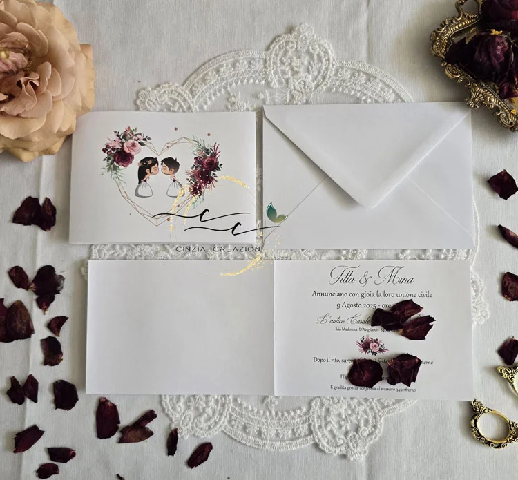 sposine innamorate – partecipazioni matrimonio - immagine 3
