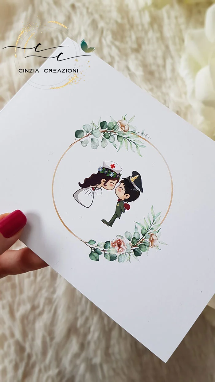 partecipazione matrimonio divisa finanziere - immagine 3