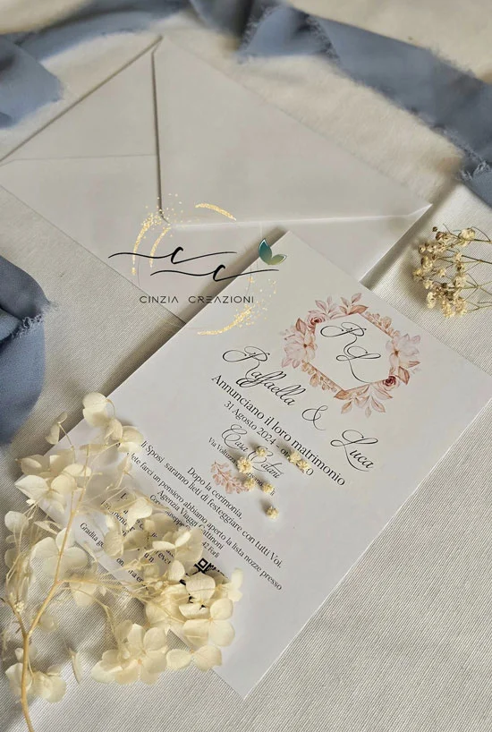 Peach Flower – partecipazioni matrimonio - immagine 3