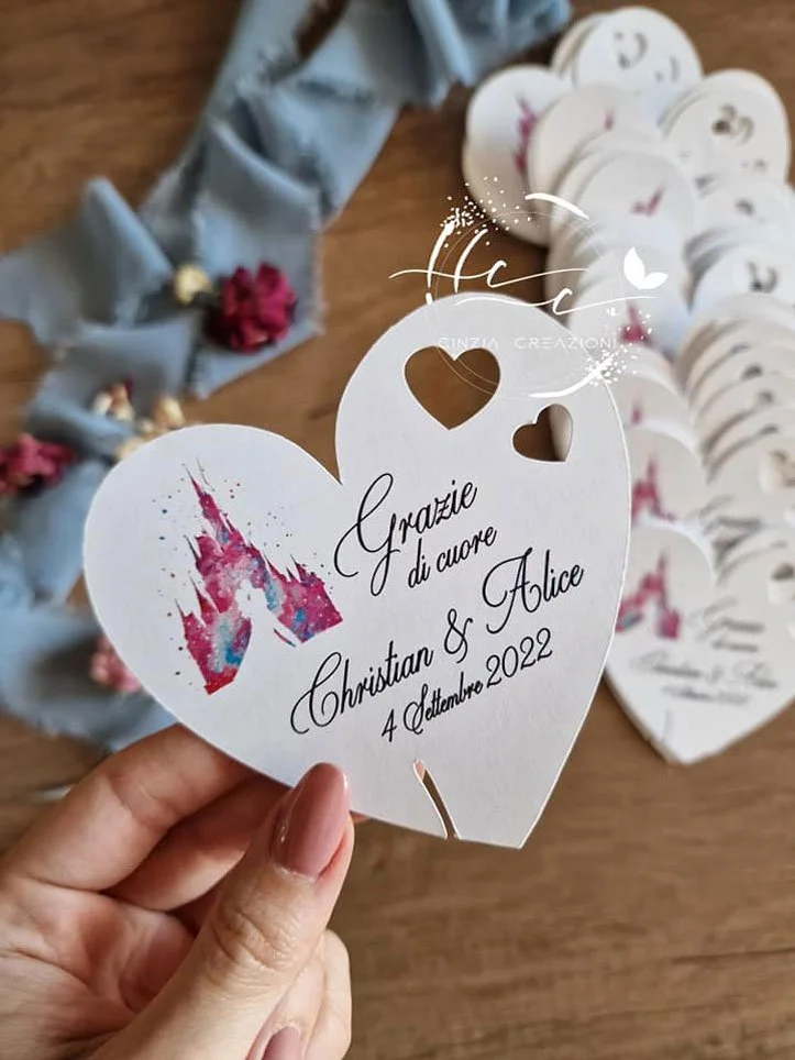 segnaposto matrimonio castello disney - immagine 2
