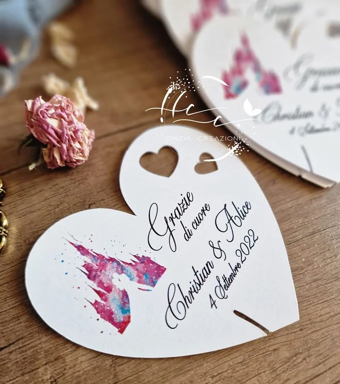 segnaposto matrimonio castello disney - immagine 3