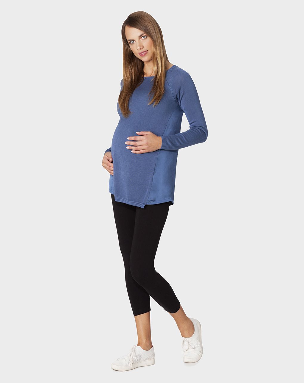 Leggings nero con gamba 3/4 - immagine 2