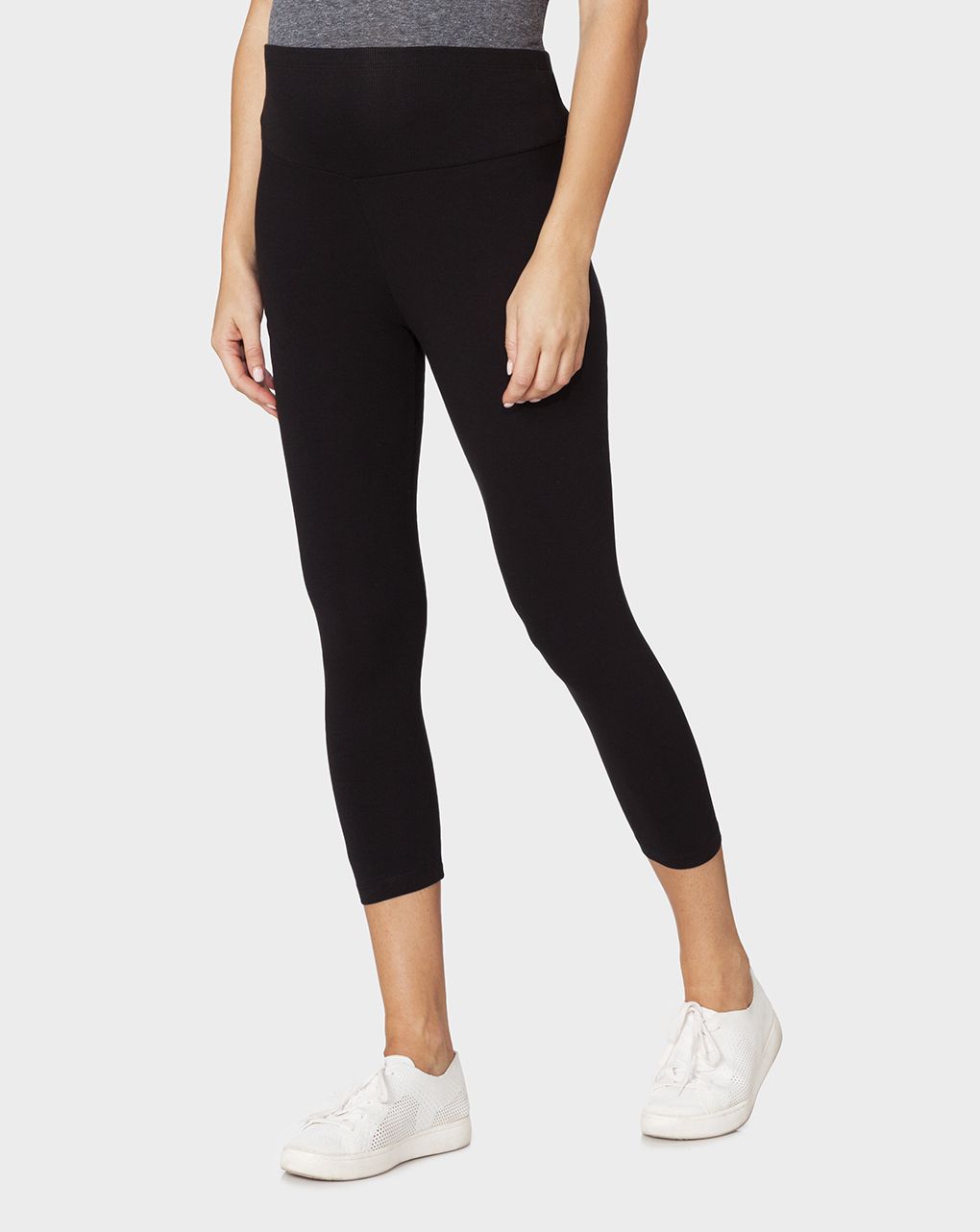 Leggings nero con gamba 3/4 - immagine 3