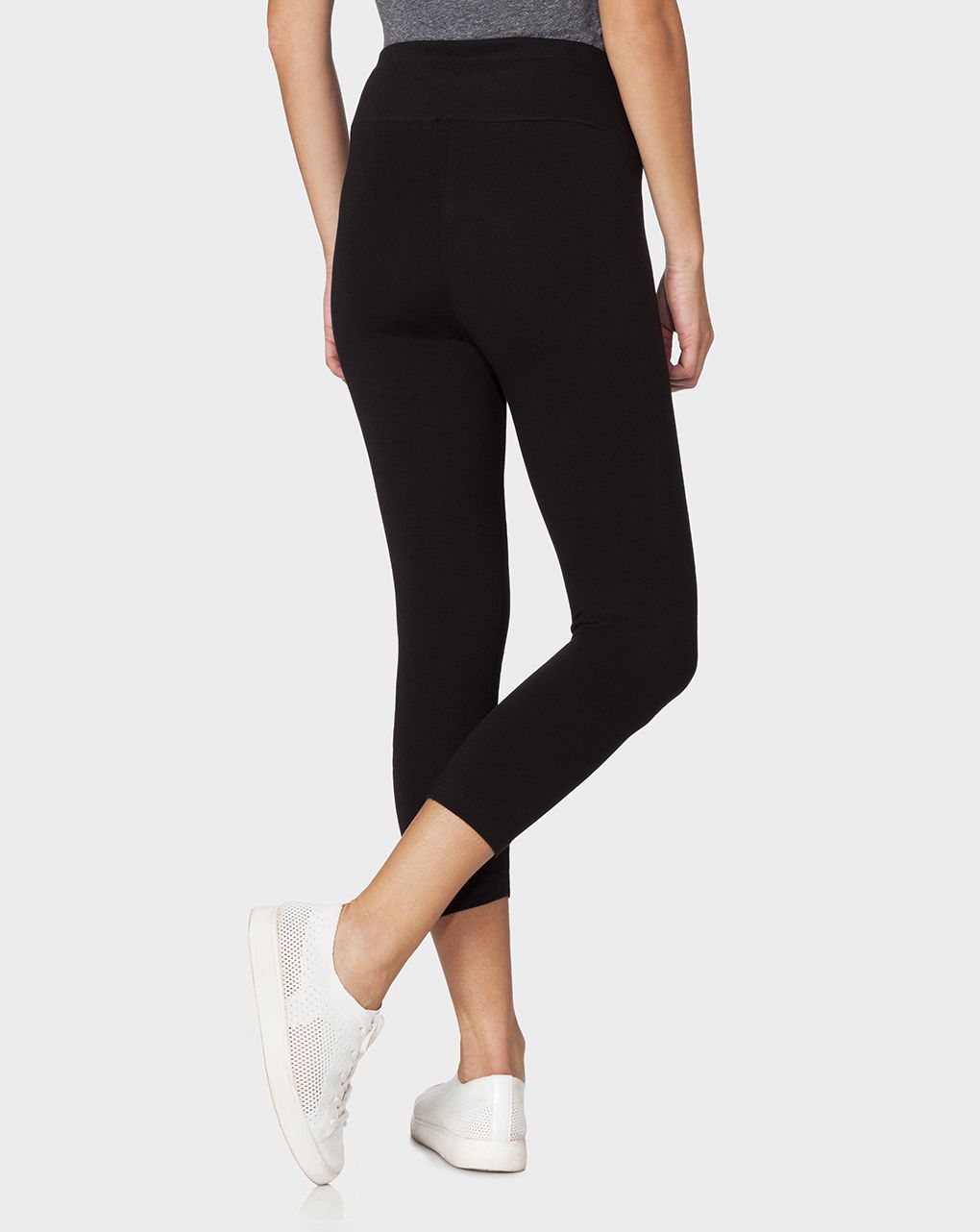 Leggings nero con gamba 3/4 - immagine 4