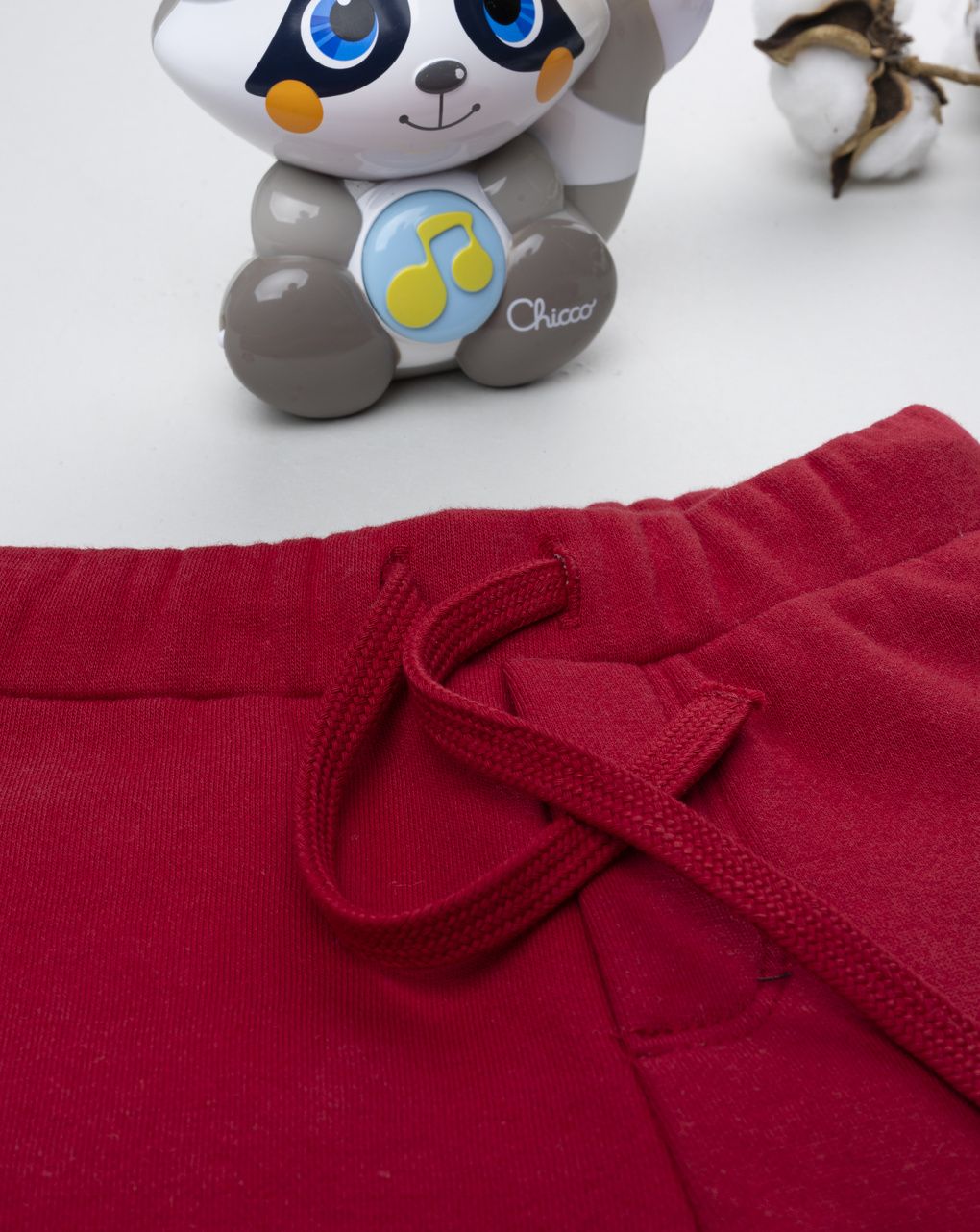 Pantalone bimbo bordeaux con stampa - immagine 4