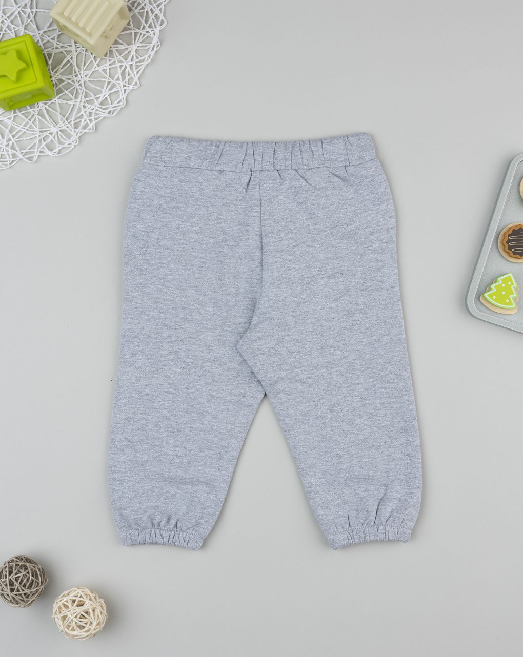 Pantalone bimba grigio frill tasche - immagine 3