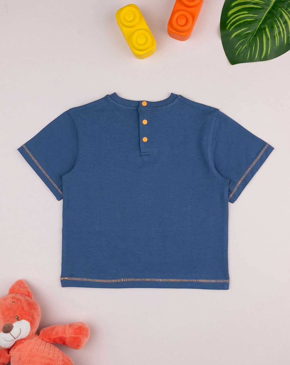 T-shirt bimbo blu orso - immagine 3
