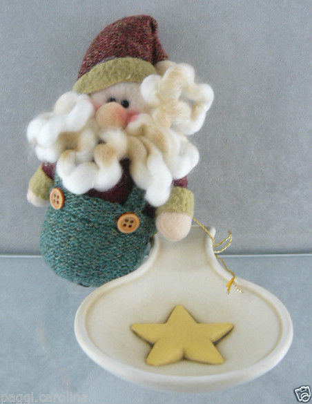 Egan Poggiamestolo Babbo Natale Ceramica - immagine 2