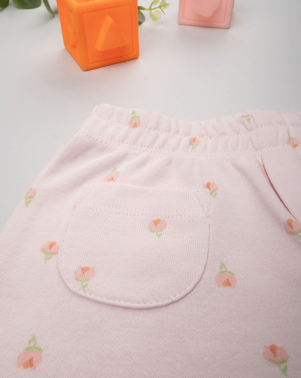 Shorts bimba rosa tulipani - immagine 4