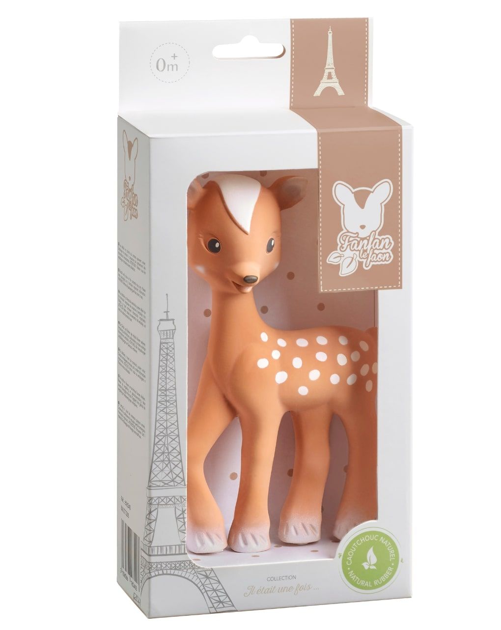 Fanfan il cerbiatto (in caucciù 100% naturale) – sophie la girafe - immagine 4