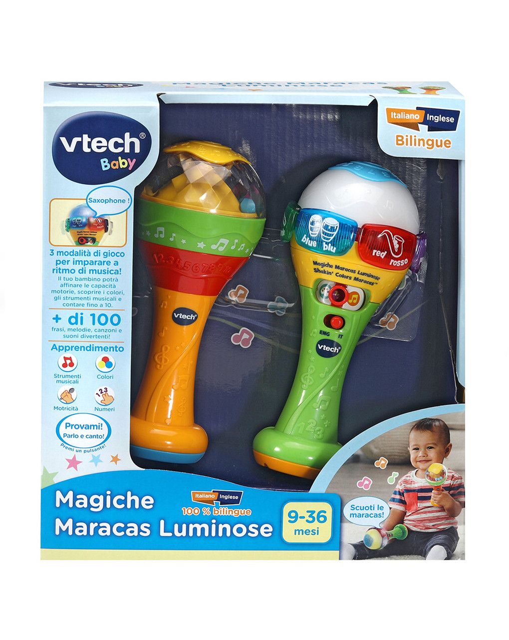 Le magiche maracas luminose 9-36 mesi – vtech - immagine 3