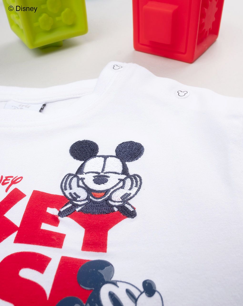 T-shirt bimbo mickey mouse bianca - immagine 5