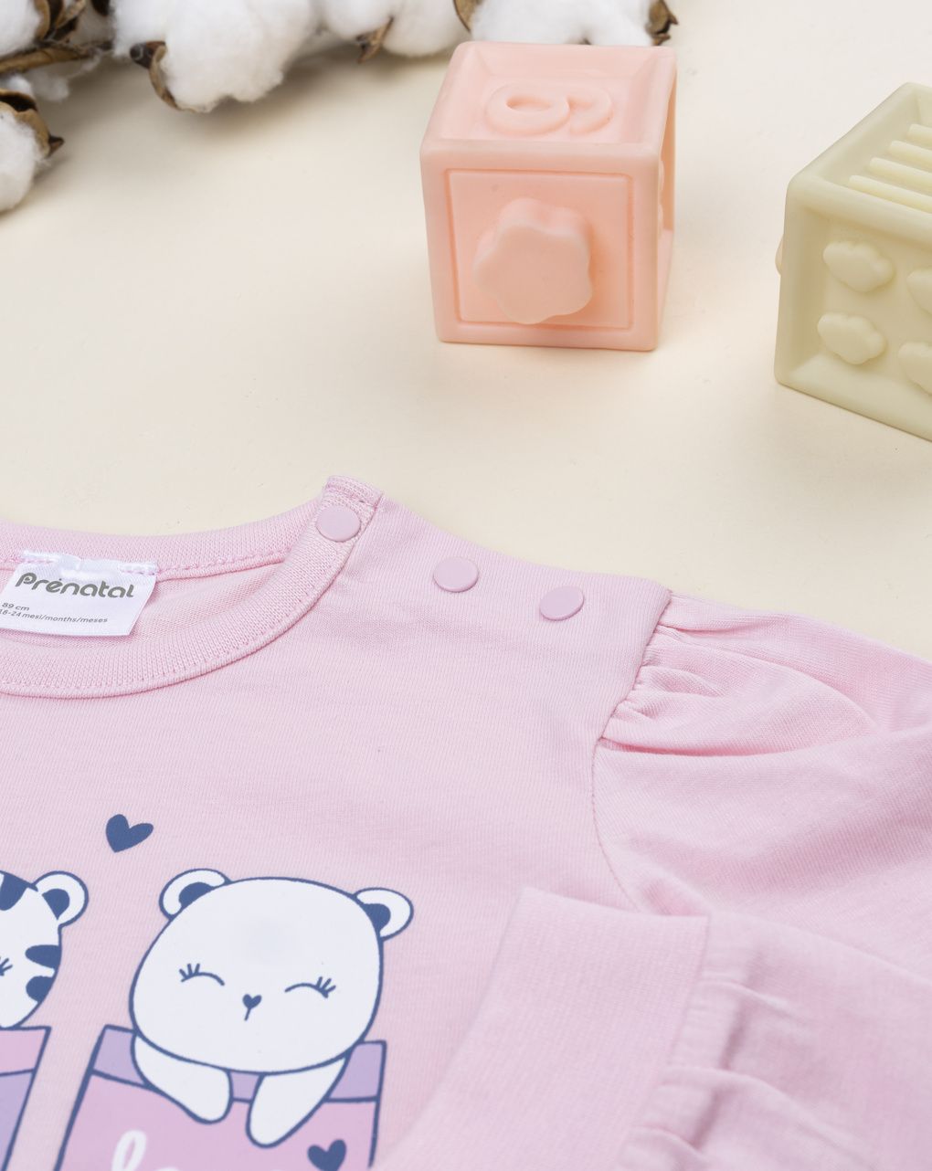 Pigiama 2 pezzi bimba rosa/blu - immagine 5