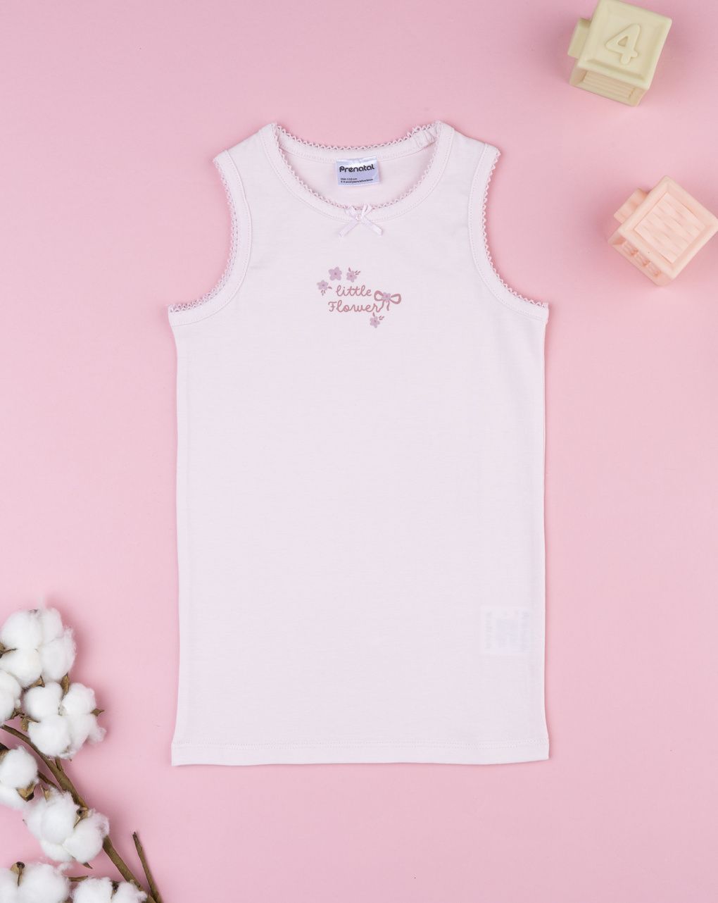 Canotta bambina rosa stampa - immagine 2