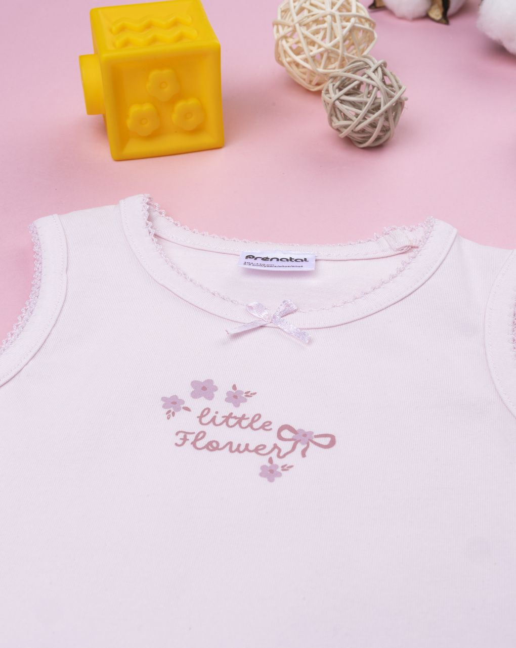 Canotta bambina rosa stampa - immagine 4