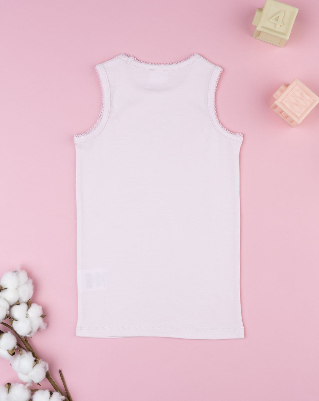 Canotta bambina rosa stampa - immagine 3