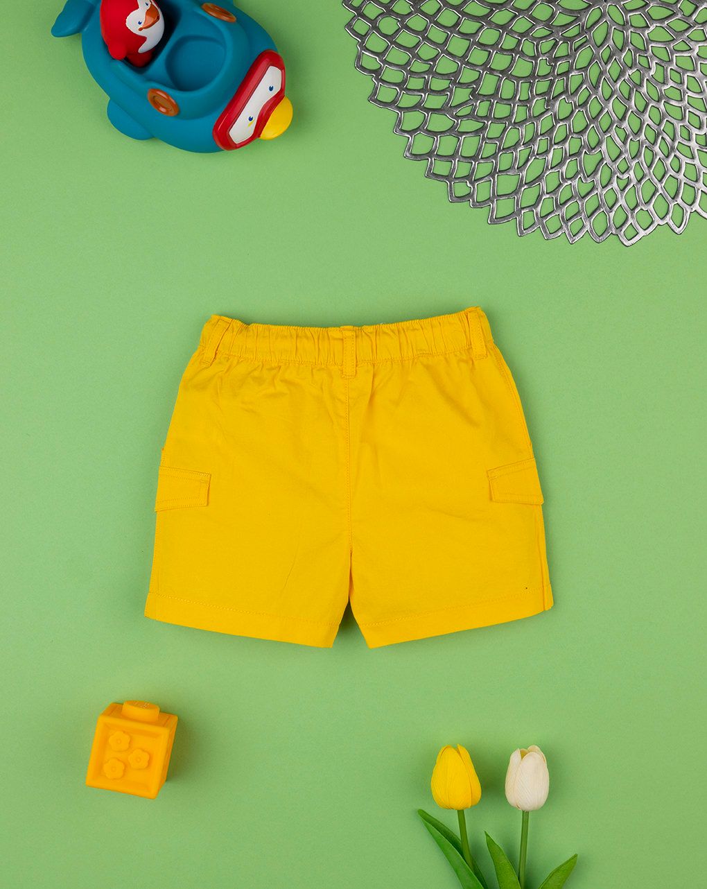 Short bermuda bimbo giallo - immagine 3