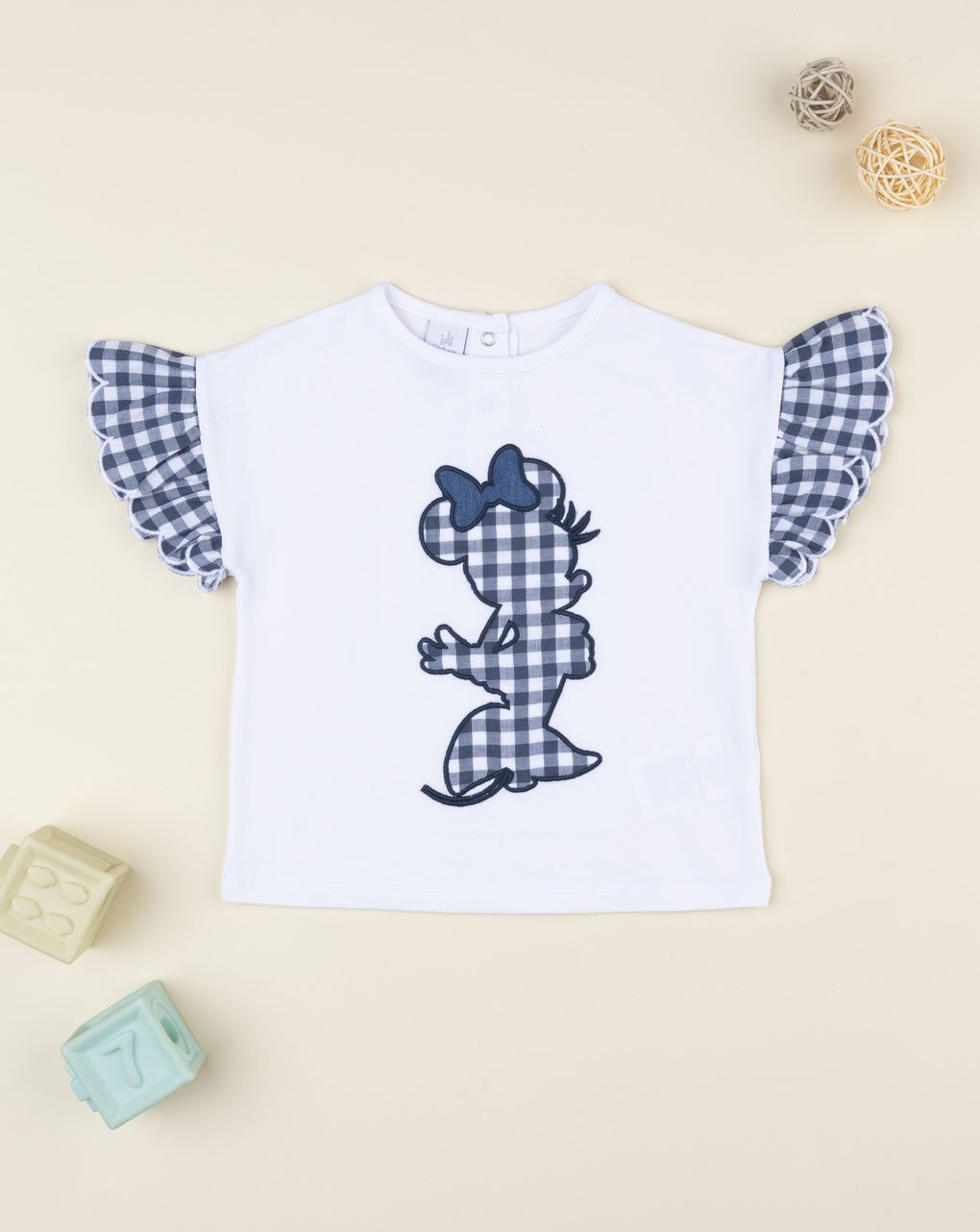T-shirt bimba bianca minnie - immagine 2