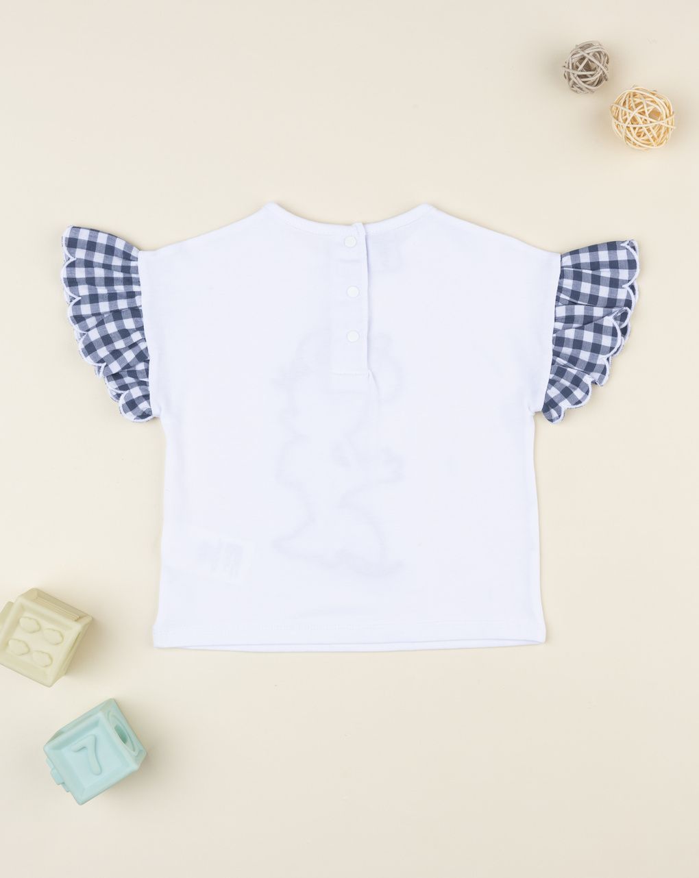 T-shirt bimba bianca minnie - immagine 3