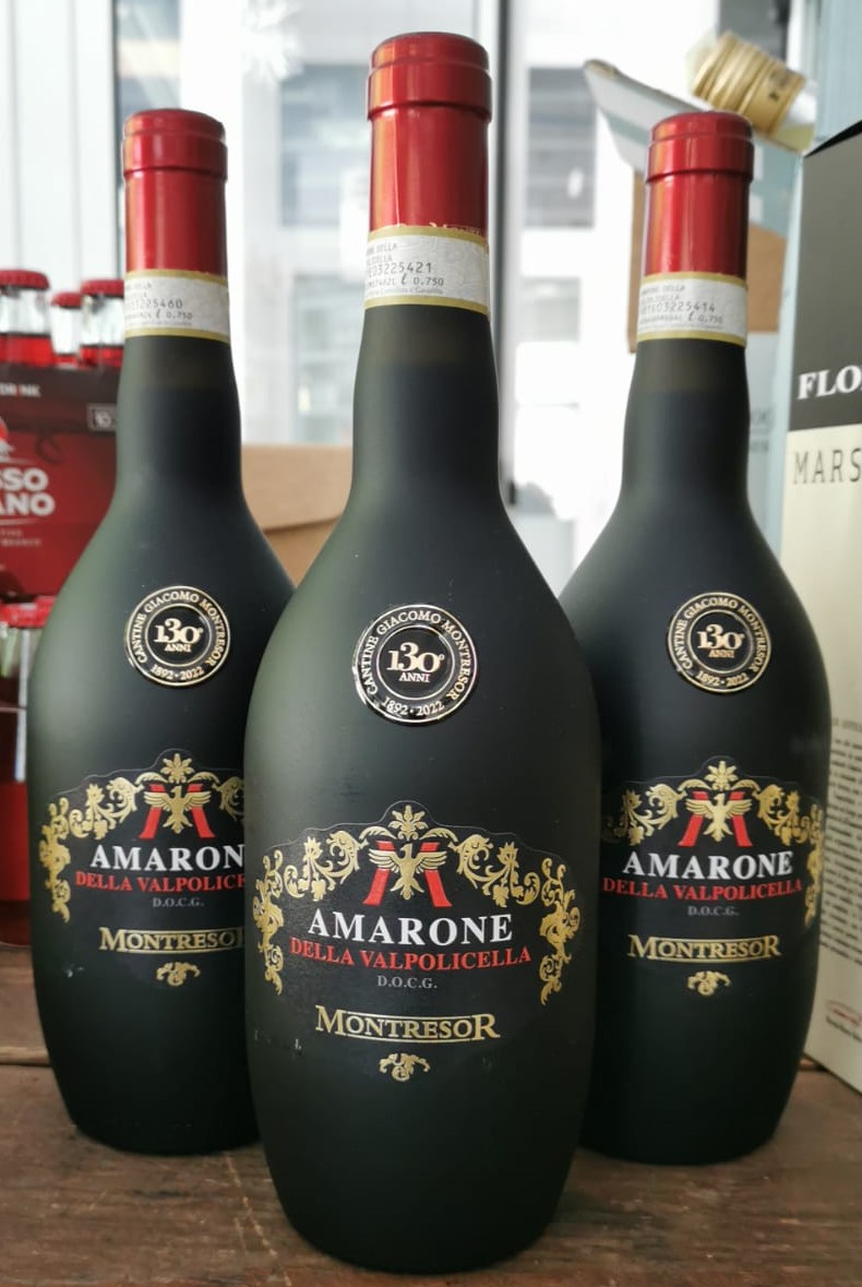 Amarone della Valpolicella DOCG Satinato Montresor 2021- cartone da 6 bottiglie - immagine 2