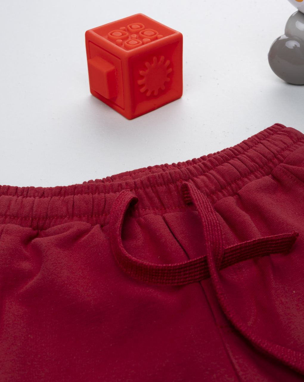 Pantalone felpato bimbo bordeaux - immagine 4