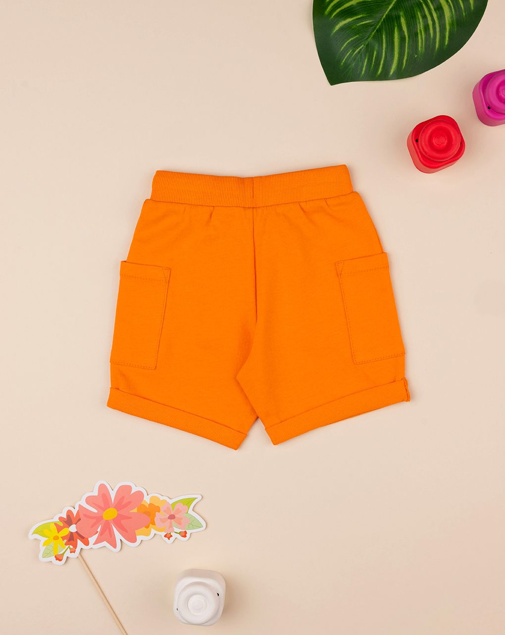 Shorts bimbo arancione - immagine 3