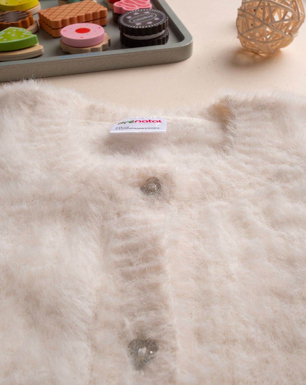 Cardigan bimbo bianco - immagine 4