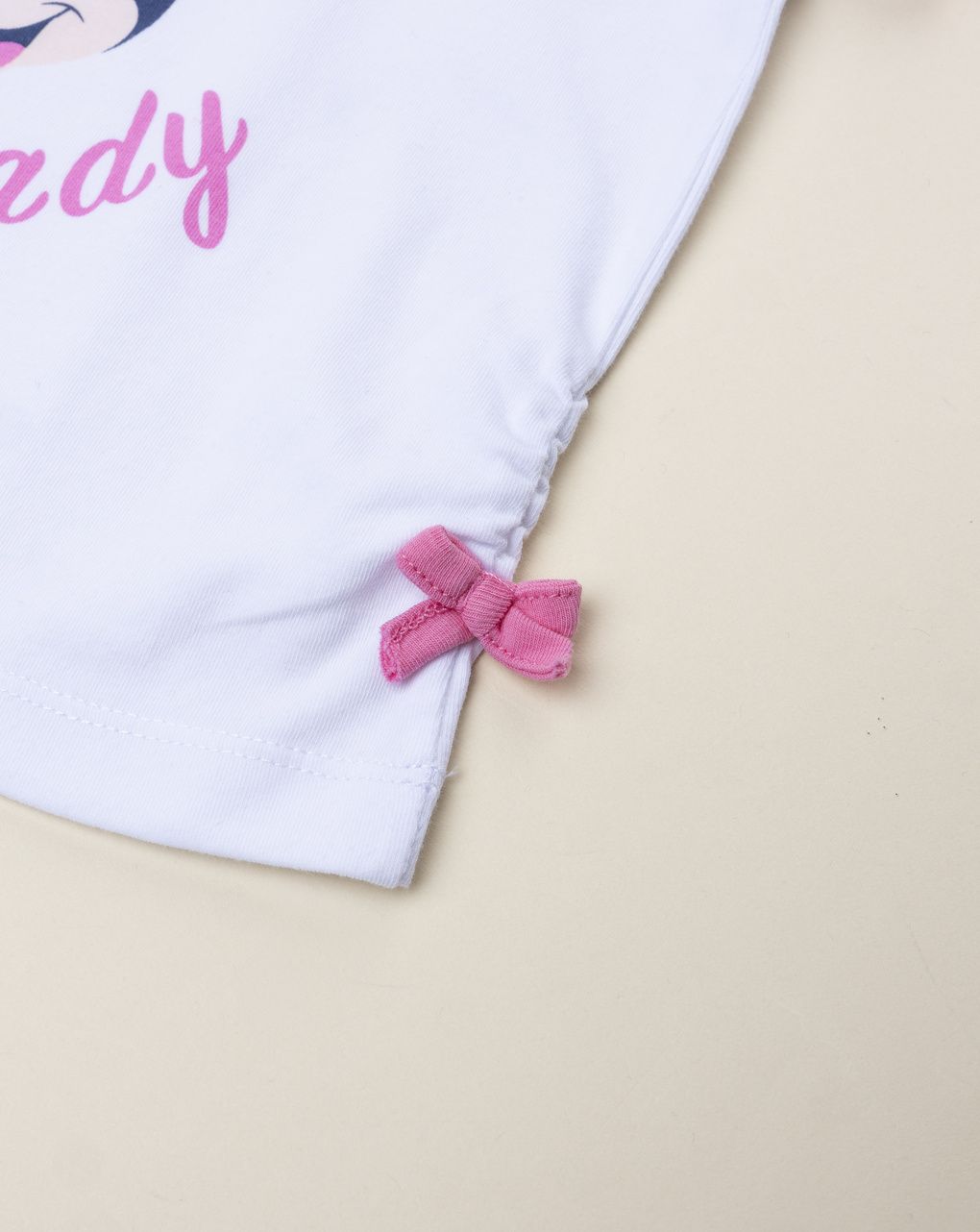 T-shirt bimba bianca minnie rosa - immagine 5