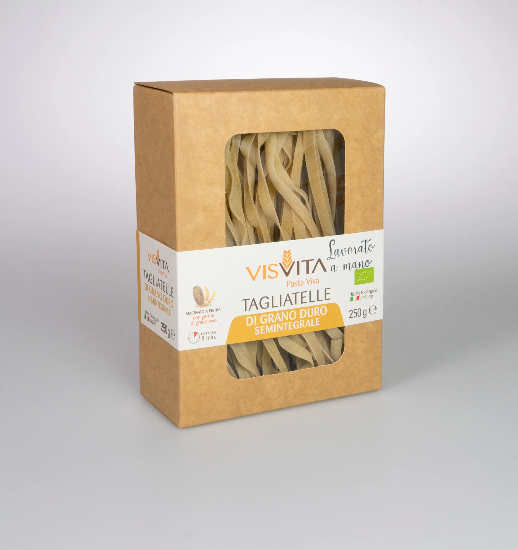 Tagliatelle Grano Duro Semintegrale biologico100% Italiano gr. 100 - immagine 2